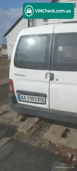Peugeot Partner 2006, фото з оголошення 1 з 3, VIN VF3GBKFWC96183564