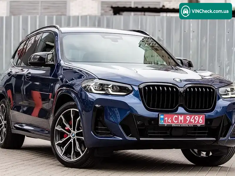 BMW X3 2021, фото з оголошення 2 з 20, VIN 5UX83DP01N9J11424
