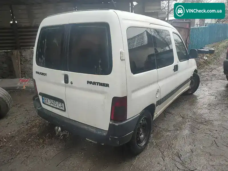 Peugeot Partner 1999, фото з оголошення 2 з 8, VIN VF35CWJZE60201882