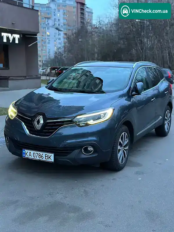 Renault Kadjar 2016, фото з оголошення 1 з 20, VIN VF1RFE00155097138