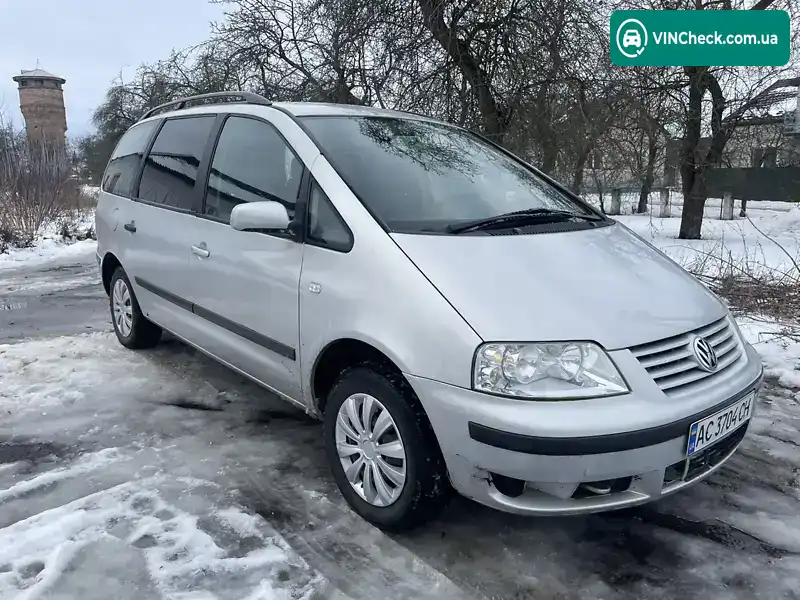 Volkswagen Sharan 2000, фото з оголошення 2 з 10, VIN WVWZZZ7MZ1V008452