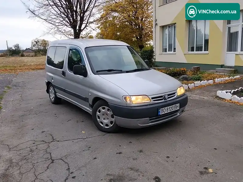 Peugeot Partner 2002, фото з оголошення 1 з 12, VIN VF35BRHYF60443748