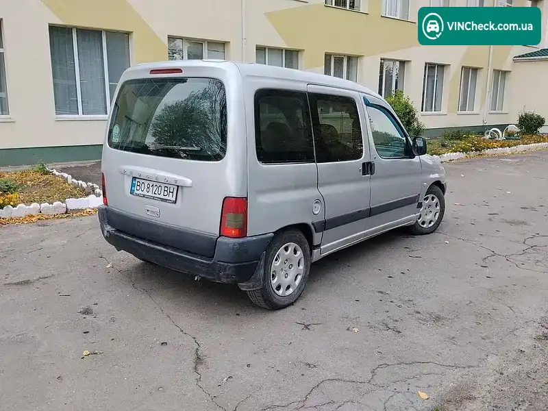 Peugeot Partner 2002, фото з оголошення 2 з 12, VIN VF35BRHYF60443748