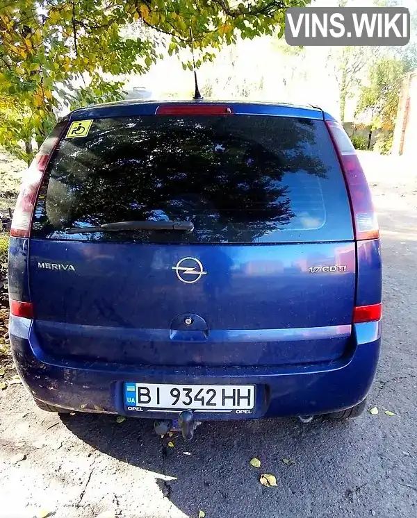Opel Meriva 2004, фото з оголошення 2 з 10, VIN W0L0XCE7554039569