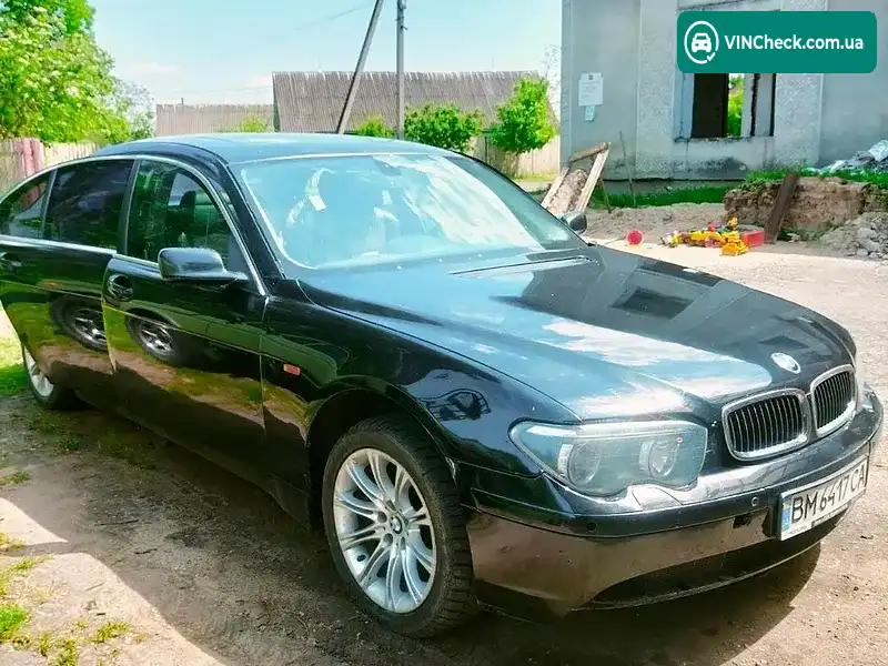 BMW 7 Series 2002, фото з оголошення 1 з 5, VIN WBAGL61000DM51748