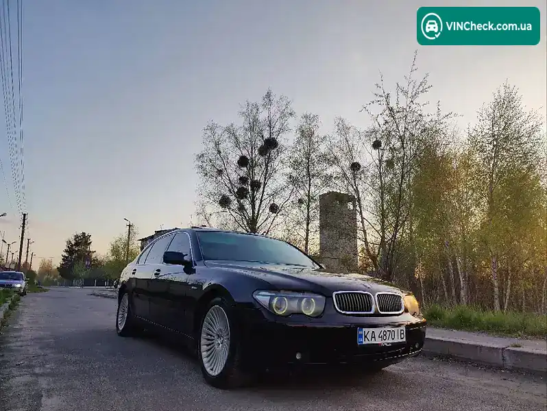 BMW 7 Series 2004, фото з оголошення 1 з 20, VIN WBAGN61000DP95056