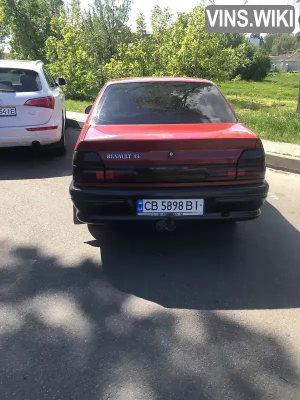 Renault 19 1993, фото з оголошення 2 з 6, VIN VF1L53J2510257931