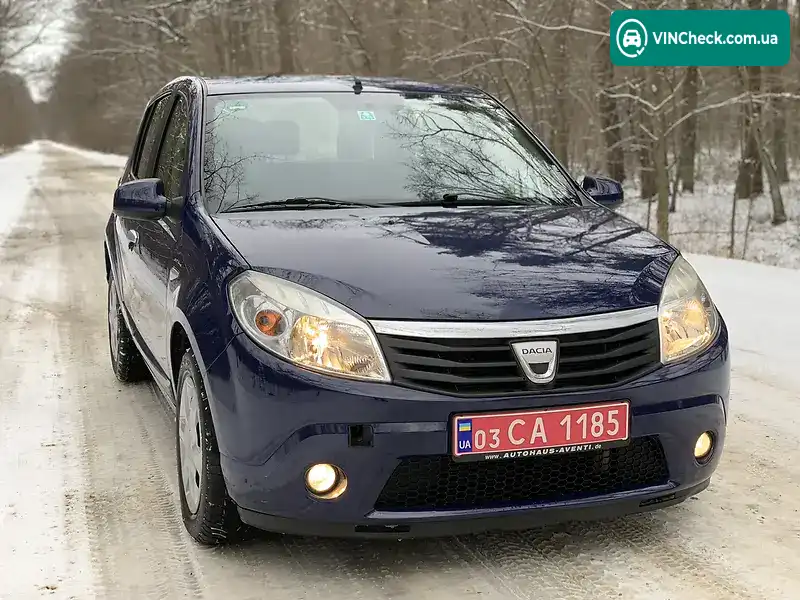Dacia Sandero 2009, фото з оголошення 2 з 20, VIN UU1BSDAFH41060351