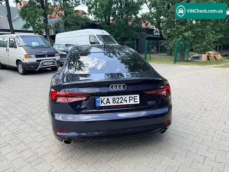 Audi A5 Sportback 2018, фото з оголошення 2 з 20, VIN WAUENCF5XJA126841