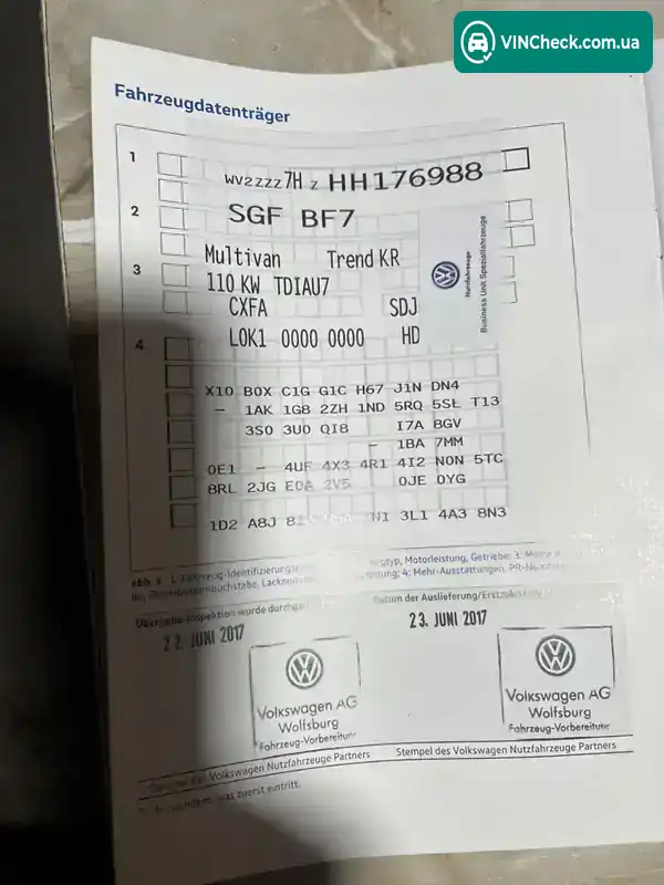 Volkswagen Multivan 2017, фото з оголошення 2 з 21, VIN WV2ZZZ7HZHH176988