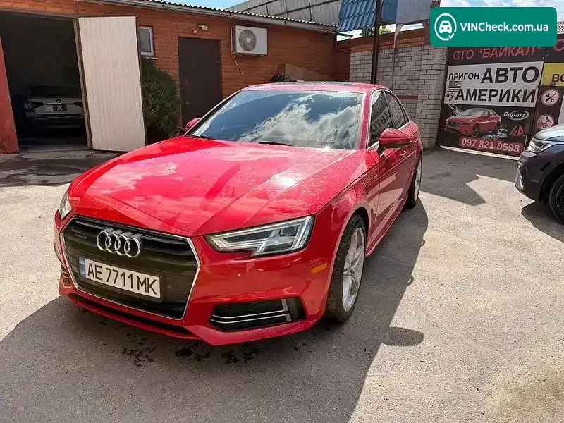 Audi A4 2017, фото з оголошення 2 з 20, VIN WAUPNAF44HA164807