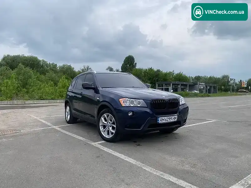 BMW X3 2011, фото з оголошення 1 з 11, VIN 5UXWX5C55BL710473