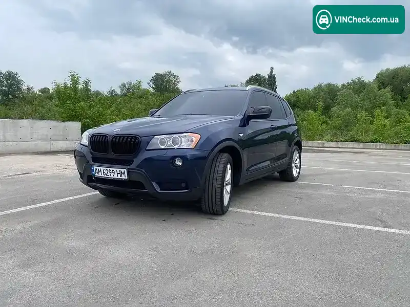 BMW X3 2011, фото з оголошення 2 з 11, VIN 5UXWX5C55BL710473