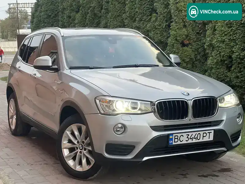 BMW X3 2015, фото з оголошення 2 з 20, VIN 5UXWX9C56G0D77784
