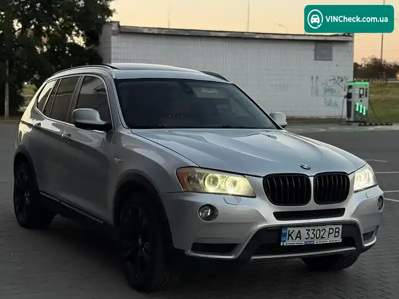 BMW X3 2011, фото з оголошення 2 з 9, VIN 5UXWX7C57BLT78581
