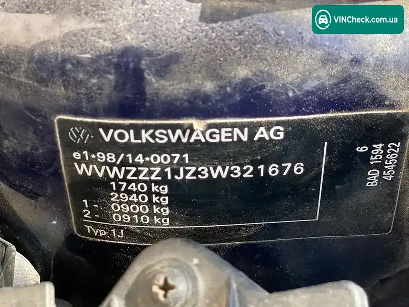 Volkswagen Golf 2002, фото з оголошення 1 з 11, VIN WVWZZZ1JZ3W321676