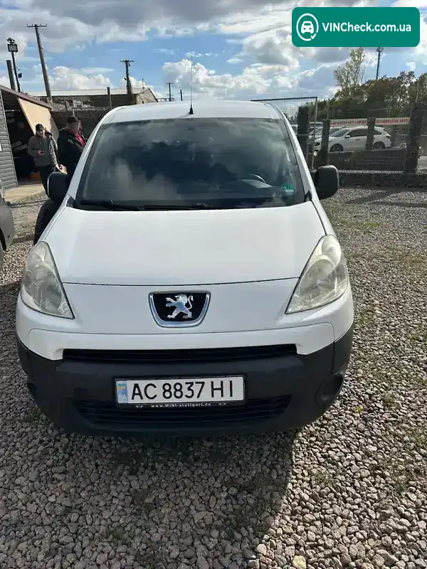 Peugeot Partner 2010, фото з оголошення 1 з 17, VIN VF37J9HTCAJ642976