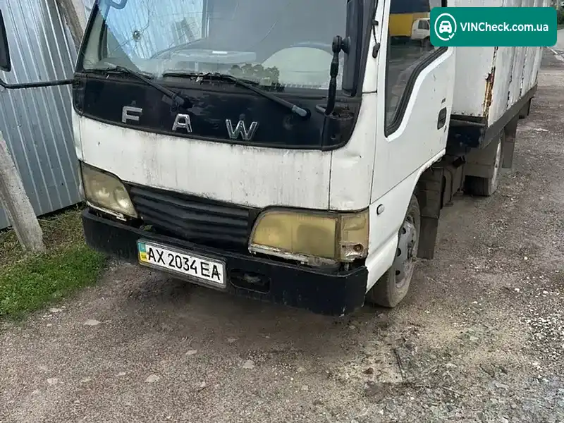 FAW CA 1031 2012, фото з оголошення 1 з 9, VIN Y7WCA1031C0015356