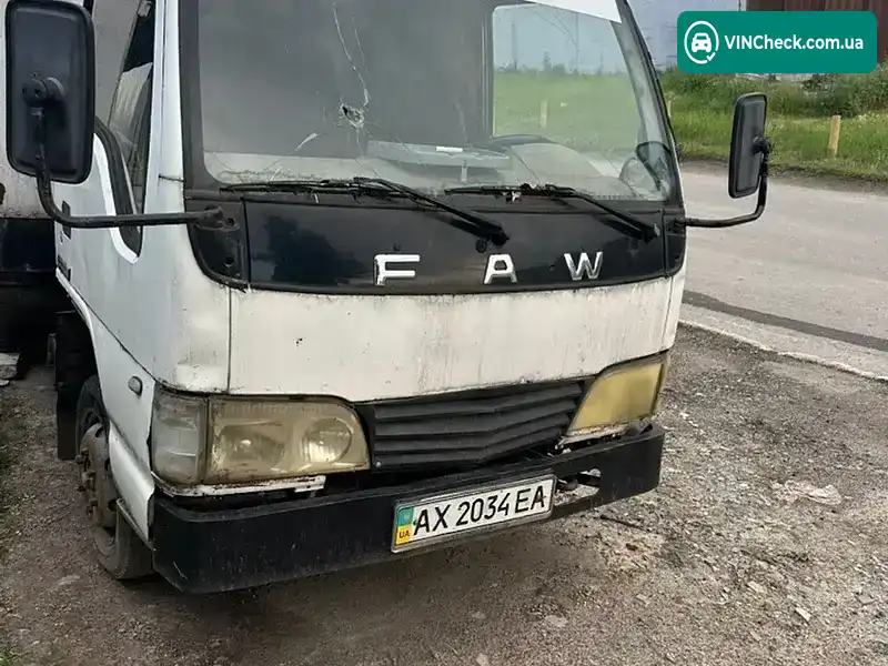 FAW CA 1031 2012, фото з оголошення 2 з 9, VIN Y7WCA1031C0015356
