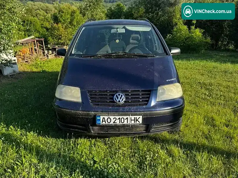 Volkswagen Sharan 2001, фото з оголошення 2 з 10, VIN WVWZZZ7MZ2V005069