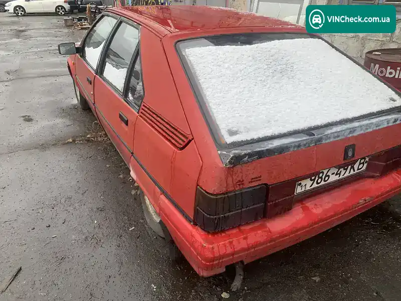 Citroen BX 1988, фото з оголошення 1 з 2, VIN VF7XBXD0031XD1507