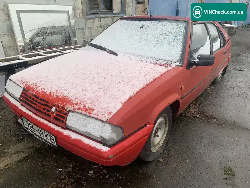 Citroen BX 1988, фото з оголошення 2 з 2, VIN VF7XBXD0031XD1507