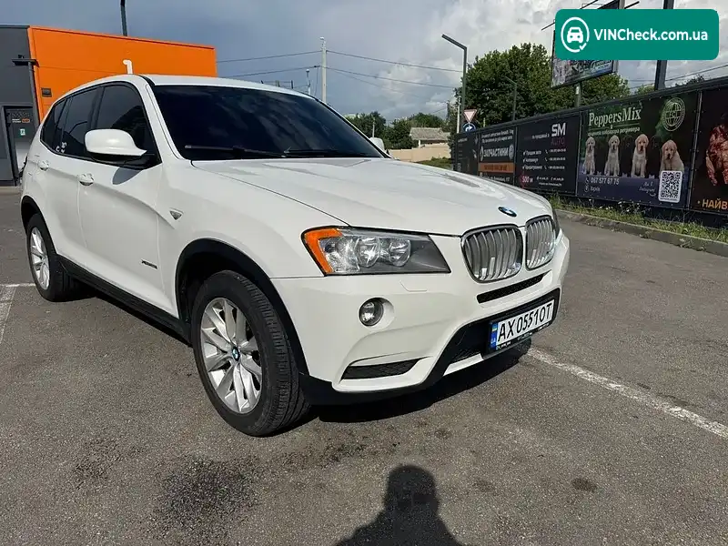 BMW X3 2013, фото з оголошення 1 з 13, VIN 5UXWX9C59E0D30911