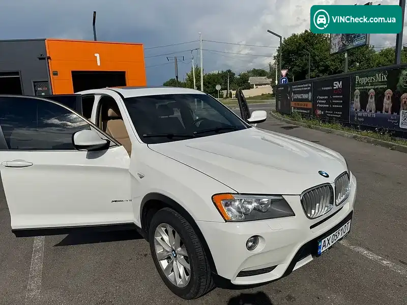 BMW X3 2013, фото з оголошення 2 з 13, VIN 5UXWX9C59E0D30911