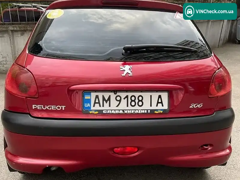 Peugeot 206 2006, фото з оголошення 2 з 20, VIN VF32AKFWR47469784