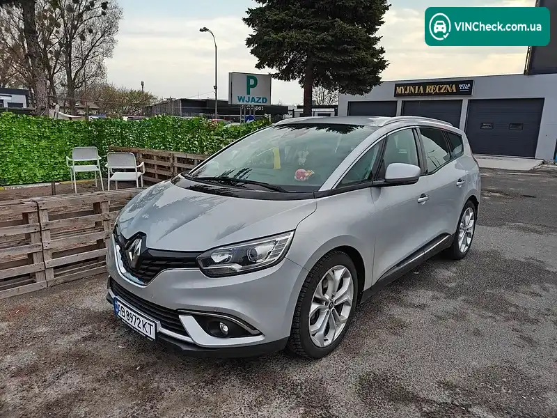 Renault Scenic 2018, фото з оголошення, VIN VF1RFA00759915117