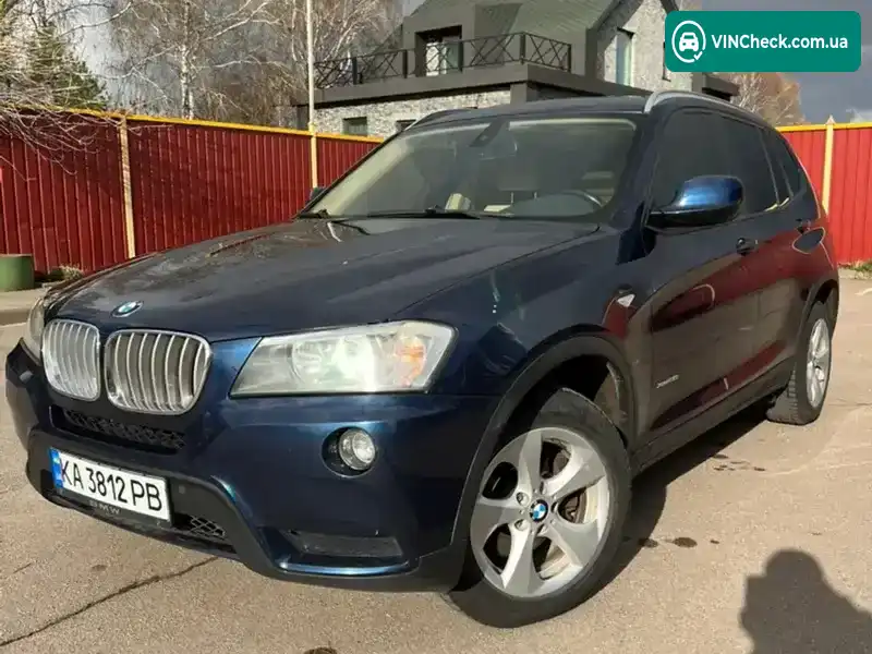 BMW X3 2011, фото з оголошення 2 з 18, VIN 5UXWX5C51BL711166