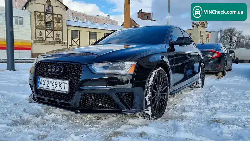 Audi A4 2015, фото з оголошення, VIN WAUFFAFL6FN038292