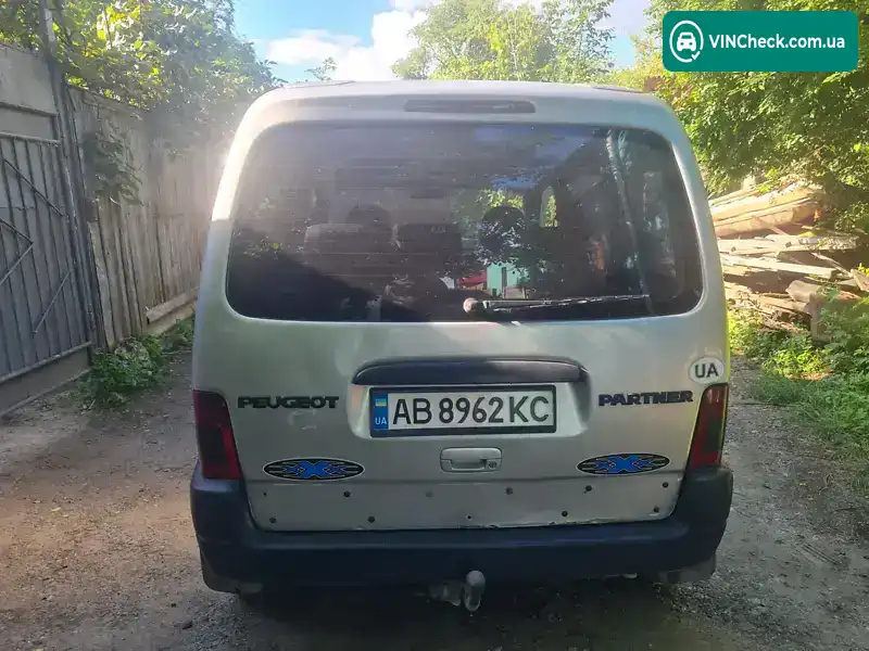 Peugeot Partner 2001, фото з оголошення 1 з 11, VIN VF35BWJYF60355738