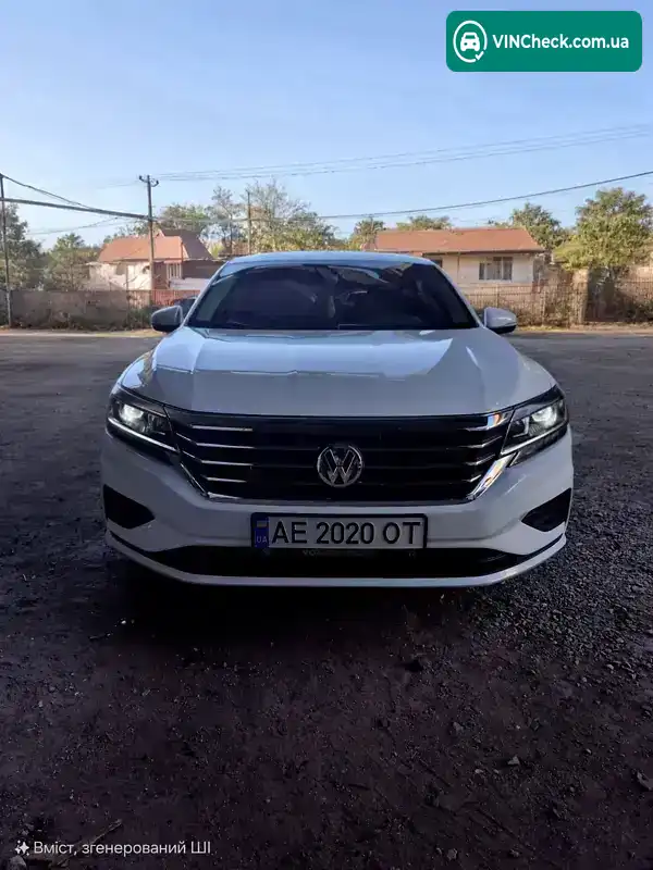 Volkswagen Passat 2020, фото з оголошення 1 з 15, VIN 1VWSA7A35MC002786