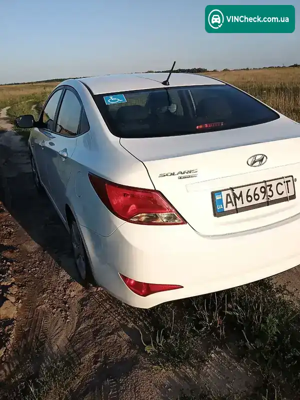 Hyundai Solaris 2016, фото з оголошення 2 з 3, VIN Z94CT41CAHR538809