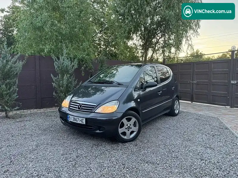 Mercedes-Benz A-Class 2001, фото з оголошення 2 з 20, VIN WDB1681091J704458