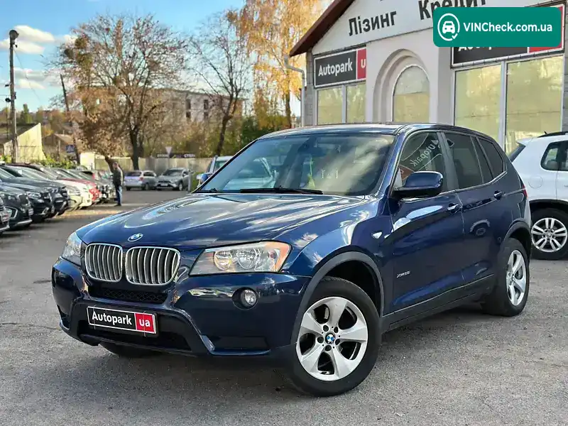 BMW X3 2011, фото з оголошення 1 з 21, VIN 5UXWX5C53CL723143