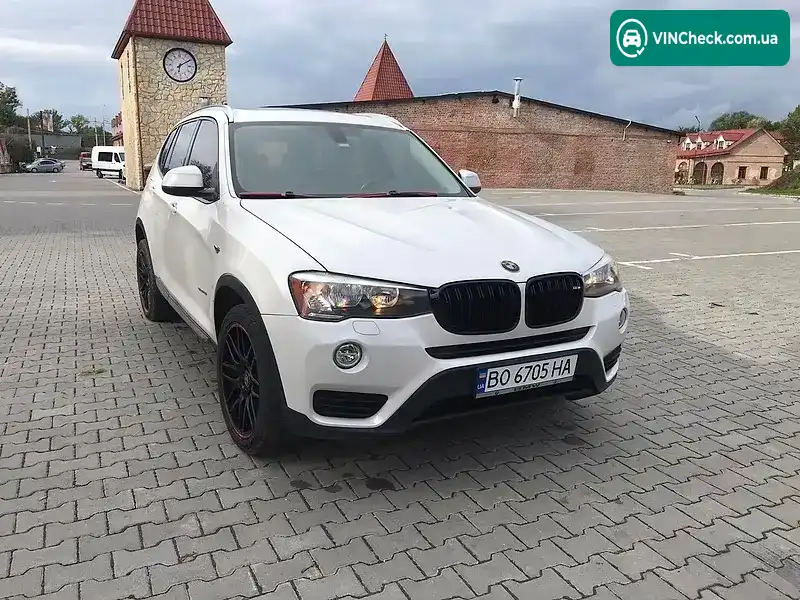 BMW X3 2017, фото з оголошення 1 з 19, VIN 5UXWZ7C35H0V94335