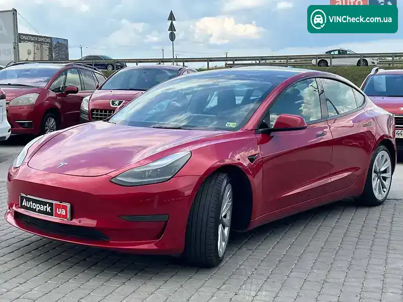 Tesla Model 3 2021, фото з оголошення 1 з 20, VIN 5YJ3E1EB9NF108575