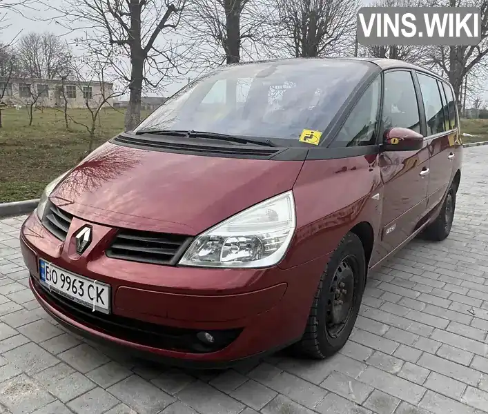 Renault Espace 2008, фото з оголошення 1 з 21, VIN VF1JK09A639363957
