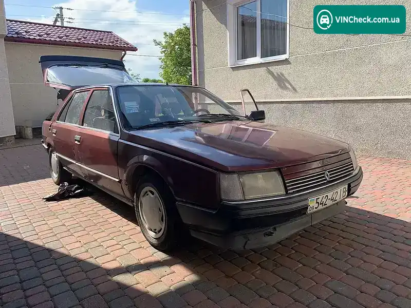 Renault 25 1988, фото з оголошення, VIN VF1B2970500979097