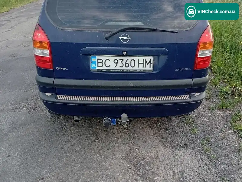 Opel Zafira 2002, фото з оголошення 1 з 8, VIN W0L0TGF7522155544