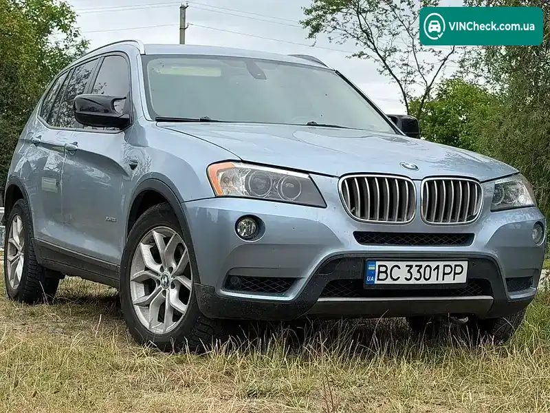 BMW X3 2011, фото з оголошення 2 з 13, VIN 5UXWX7C55BL732940