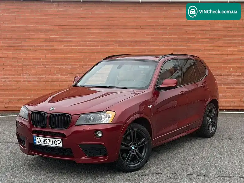 BMW X3 2012, фото з оголошення 1 з 16, VIN 5UXWX7C56CL889622