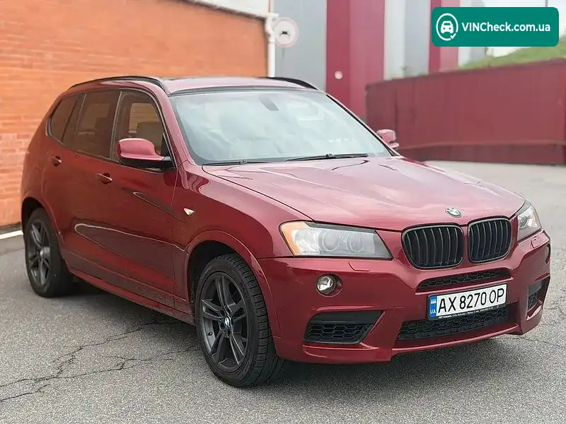 BMW X3 2012, фото з оголошення 2 з 16, VIN 5UXWX7C56CL889622