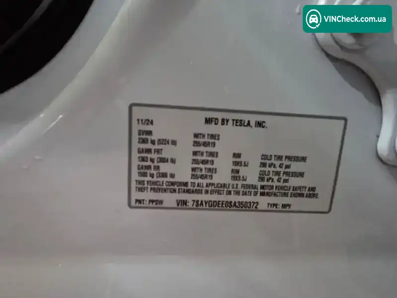 Tesla Model Y 2024, фото з оголошення 2 з 10, VIN 7SAYGDEE0SA350372