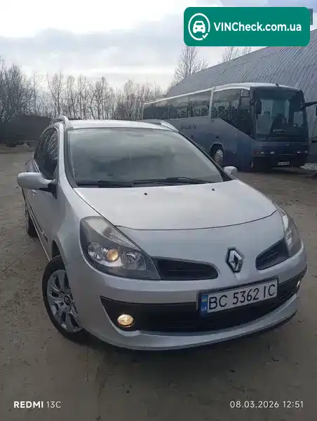 Renault Clio 2008, фото з оголошення 1 з 8, VIN VF1KR1P0H39601429