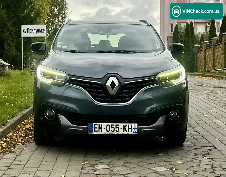 Renault Kadjar 2016, фото з оголошення 2 з 20, VIN VF1RFE00156882706