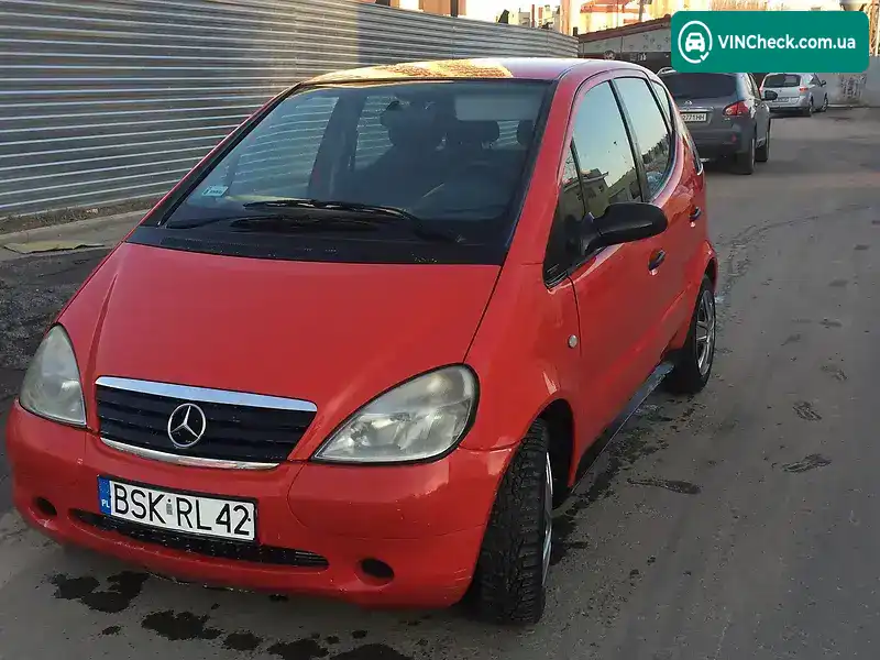 Mercedes-Benz A-Class 2001, фото з оголошення 2 з 13, VIN WDB1680011J121456