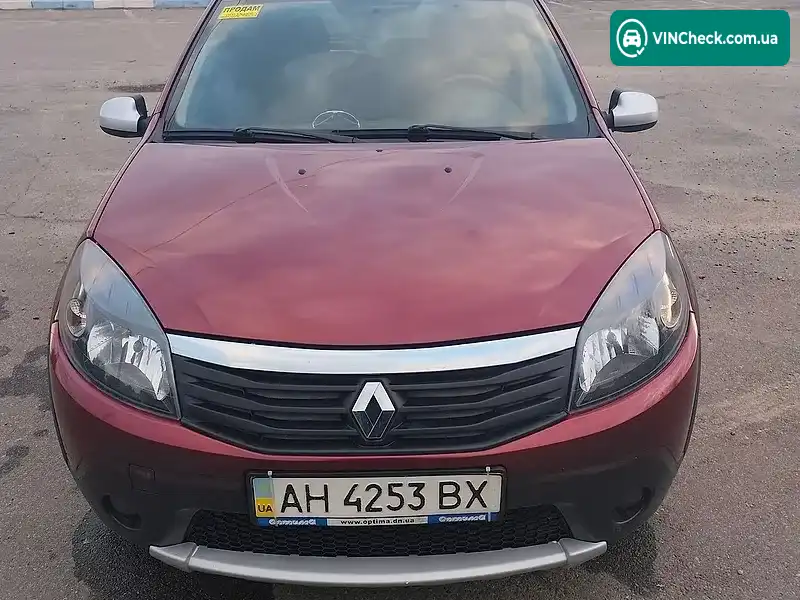 Renault Sandero 2012, фото з оголошення 2 з 13, VIN X7LBSRB1KCH565008